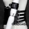 Ourbondage M Vrouwelijke PU Leer Hele Taille Harnas Bondage Body met Armbinder Manchetten Riem en Broek Riem Voor Vrouwen sexy Speelgoed