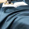 Bettbezug aus 1000 tc ägyptischer Baumwolle, Queen-Size-Bett, ultraweich, Natur, Pfauenblau, 1 Bettlaken, 2 Kissenbezüge
