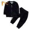 Clothing Sets Fall Sporty 2 Piece Set Toddler Children Solid Zipper Coat &pants Boy Girl Clothes Sheath Full Sleeve Kids 12M-5T Gi278I