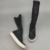 Designer laarzen voor vrouw wintermode zwart over de knieschoen Martins Thigh Booties Platform Heel Soft Real Leather Luxueuze schoen EU43