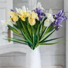 Dekorative Blumenkränze, fühlen sich echt an, PU, irische Blume, künstliche Pflanze, Iris-Arrangement, europäisches Zuhause, Hochzeit, Festival, Dekoration, Fake F