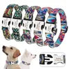 Cola de cão de nylon personalizada Cole de animais de estimação personalizada com fivela de identificação com identificação de identificação para cães médios pequenos Pitbull pug 220610