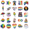 50Pcs Rainbow Stickers Skate Accessories For Skateboard Water Bottles Laptop Car Cup Computer Mobile Phone Decals Kids Gifts Toys