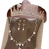 Corona da sposa in cristallo di lusso barocco con perle, diadema vintage, diademi per donne, accessori per capelli da sposa