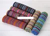 Szerokość etnicznego stylu artystycznego gruby tkanina w paski tapicerka płótno bawełniana tkanina boho boho home dekoracje mody materiały rzemieślnicze tkaniny