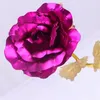 Fashion 24k Gold Foil Plated Rose Creative Festive Gifts Lasts Forever Rose for Lover's Wedding Valentine Day Home Decoration