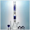 6 Arms Tree Percolator Big Glass Bongs 16 Inch Tall Build A Beaker Hookahs Straight Tube Dab Oil Rig Condenser Coil Diffused Downstem Water Pipes Ship By Sea