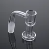 Clear 10 mm 14 mm stawowy kwarc banger palenie płaskie terp slurper fazowane platformy bangers hurtowe gqb27