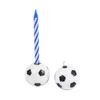 Cute Soccer Ball Football Candles For Birthday Party Kid Supplies Decor Wedding Garden Decoration Party Cake 6 pcs