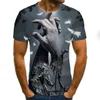 Mannen T-shirts Heren Mannen Kleding 2022 Zomer Schedel Print Korte Mouw T-shirt 3d T-shirt Casual Ademend Grappige shirts