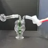 Glass Bong Set Mini Hookah Water Bong Percolador Quemador de aceite Perc Grueso Dab Rigs Fumar tabaco Pipa de hierba seca