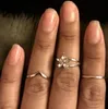 3pcs Silver Toe Rings definido para jóias de corpo sexy da praia para mulheres