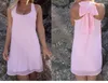 8 couleurs robe d'été mode arc décontracté femmes robe d'été couleur unie robe de plage en mousseline de soie robe femmes vêtements grande taille