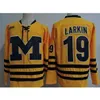 Thr Michigan Wolverines # 19 Dylan Larkin Hóquei Jersey Bordado Costurado Personalizar Qualquer Número e Nome Jerseys 39 Dexter Dances 14 Nick