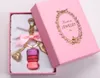 Keychains France Effiel Tower Gifts Woman Luxury Macarons Cake Keychain On Bag Purse Handbag Charms Car With Present BoxKeyChains Fier22