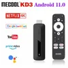 Mecool KD3スマートテレビスティックTVボックスAndroid 11 ATV Google認定Amlogic S905Y4 2GB 8GB DDR4 Wifi BT AV1 TVドングル