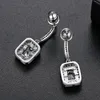 Stud Fashion Clear Cubic Zircon Studd Earrings Top Quality Jewelry GiftStud3296095