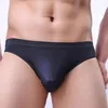 Underpants 1PC Sexy Low Waist Sheer Pouch Seamless Mini Bikini Thin Ice Silk Briefs Men Underwear