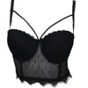 Sommer sexy Spitze Perspektive Damenbekleidung Bustier Crop Tops Nachtclub Festival BH Top Weste 220325