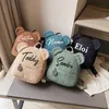 Personalised Backpacks Custom Name Portable Children Travel Shopping Rucksacks Cute Bear Shaped Shoulder Backpack 220702