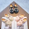 Sepatu Putri Perempuan Manis Musim Semi Gugur Anakanak Pita Kulit Pu Antilicin Kasual Bayi Zapatos S12064 220611