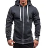 est Autumn Winter Fashion Fleece Hoodie Mens Casual Slim Thermal Lined Hood Jacket Sweatshirt Zip Outerwear Warm 220714