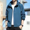 M-5XL Plus Size Par Windbreaker Jacket för män utomhussport dolda blixtlås kvinnor vattentäta avtagbara huva jackor 6266