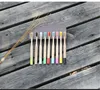 Rainbow Bamboo Toothbrush multi Colors Round Handle Black Bristle Adult Tandenborstel Wooden Handle Low carbon Tooth brush1833085