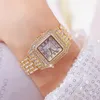 Montreuses-bracelets Beauty Diamond Watch for Women Quartz Analog Luxury Rose Gold Clock 2022 Regio Feminino Montrewristwatches Wristwatcheswristw