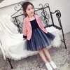 衣料品セット10代の子供の女の子の服2022ブランド夏のフォーマルスーツドレスチュチュチルドレンザルアー幼児メニナック