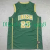 Na85 Maglie da basket in jersey della scuola superiore irlandese St Vincent Mary di alta qualità 1 # 23 James Jersey