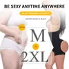 Underhållet hög midjetränare öppen rumpa lyftare kvinnor sexiga underkläder sömlösa Boyshort Shapewear Mage Control trosor Body Shaper L220802