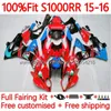 حقن القالب في مجال حقن BMW S-1000RR S 1000RR 1000 RR S1000-RR 2015-2018 هيكل السيارة 150NO.52 S1000RR 15 16 17 18 S1000 RR 2015 2015 2017 2018 OEM Bodys Kit Graffiti Red