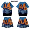 Survêtements pour hommes Motif simple Imprimé plage hawaïenne T-shirt à manches courtes Shorts Casual Streetwear Lâche Basketball Vêtements Taille XXS-4XLMe