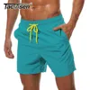 TACVASEN Summer Beach Board Swim Shorts Mens Casual Surfing Swimming Trunks Outdoor Jogger Sweatshorts Elastic Waist Gym Shorts 220520