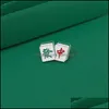 Spille Spille Gioielli Serie classica cinese Hongzhong Rich Mahjong Modello Spille Unisex Geometrica Lega Cowboy Distintivi Accessori Zaino SW