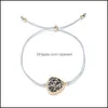 Charm armband smycken mode 6Kolors harts Druzy armband triangel irregar imitera naturlig stenjustering dstring drus dhxag