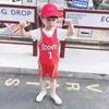 2022 летний детский костюм мальчики спортивные баскетбол с коротким рукавом костюм детские круглые шеи хлопок цифровые шорты костюмы