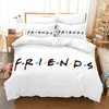 Friends Tv Movie Bedding Set Duvet Cover Sets Pillowcase Single Double Twin Full Queen King Size for Bedroom Decor(no Sheet)