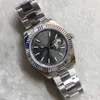 Steel Dark St9 Rhodium Dial Datejust Fled Bezel Watch 41mm 116333 126334 Automatyczne mechianowe zegarek na rękę Sapphire Glass2688