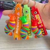 ألعاب Fidget Caterpillar Cute Bubbles Tool Delscession Tool keychain keychain toy contastic push bubble anti children