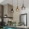 Pendant Lamps American Industrial Wind Retro Wrought Iron Hanging Lamp Dining Room Lights LED E27 Illumination Light FixturePendant