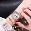 Wristwatches 2022 Top Brand Women Bracelet Watches Ladies Love Leather Strap Rhinestone Quartz Wrist Watch Luxury Fashion