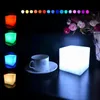 Night Lights Creative Square LED Light Remote Colorful Changing Mood Cubes Lamp Rechargeable Glow Home Decor DA