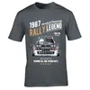 Rally Legend Motif ile 1987 Lancia Delta Integrale HF Araba Erkekler Yaz Marka Pamuk Hip Hop Spor Giyim Erkekler T Gömlek 220407