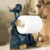 Elefant hjort staty hantverk toalett papper hållare bord vardagsrumskontor restaurang hängande papper djur figur heminredning 220624