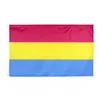 DHL Rainbow Flag Banner 3x5ft 90x150cm Gay Pride Flags Polyester Banners Kleurrijke LGBT Lesbische paradecoratie SN4464