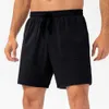 Luluemen masculk shorts verão solto correndo calças fiess