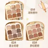 Jesienna paleta cieni do powiek Rich Diamond Light Neutralny matowy Shimmer Finish 9 odcieni Ciepła paleta do makijażu Bronze Contour Powder Cosmetics