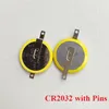 Geschweißte 3-V-Lithium-Knopfzellen-Knopfzelle CR2032 mit Lötfahnenstiften für die LED-Platine von Spiele-Playern